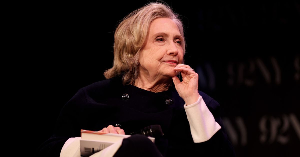 Hillary Clinton attends a conversation with Reid Hoffman in New York City on Jan. 28.