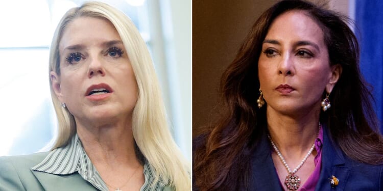 Attorney General Pam Bondi, left, has directed Assistant Attorney General for Civil Rights Harmeet Dhillon, right, to investigate the arrest of a conservative journalist who was arrested after he said he was assaulted by antifa thugs in Portland.