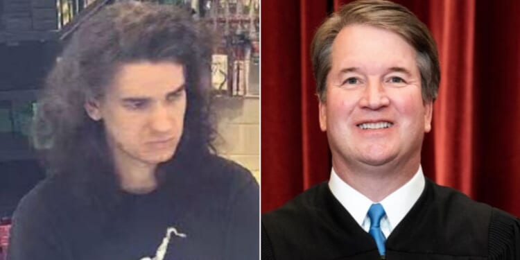 Nicholas Roske, left, traveled across the country to kill Supreme Court Associate Justice Brett Kavanaugh, but called 911 and turned himself in after he found that Kavanaugh was under police protection.