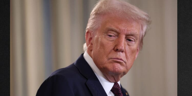 President Donald Trump is seen at a White House event in a Sept. 29 photo.