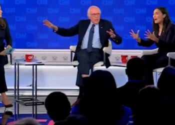 The more New York Rep. Alexandria Ocasio-Cortez, right, and Vermont Sen. Bernie Sanders protested about CNN host Kaitlan Collins' question, the more it sounded like a sure thing that AOC will run against fellow Democrat Sen. Chuck Schumer.