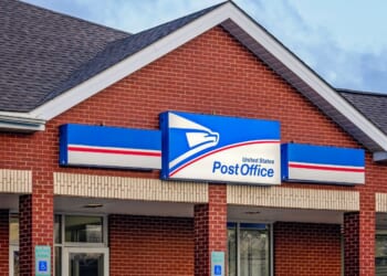 A post office is pictured in Theodore, Alabama, on Feb. 15, 2025.