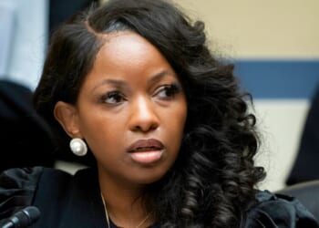 Rep. Jasmine Crockett attends a House Oversight and Accountability Committee organizational meeting at the Capitol in Washington, D.C., on Jan. 31, 2023.