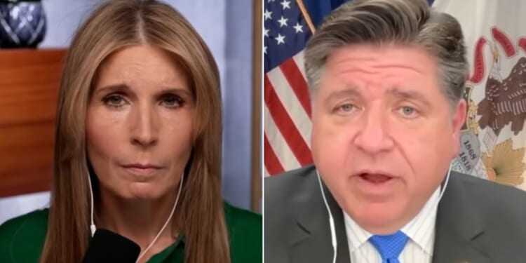 MSNBC's Nicolle Wallace, left, was quickly fact-checked by the internet after telling Illinois Gov. J.B. Pritzker that Democrats have not compared Donald Trump to Adolf Hitler.