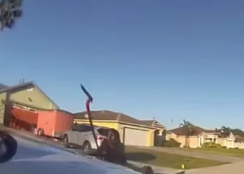 Amy Chance, 15, was arrested in Port St. Lucie, Florida, after she attacked an occupied police car with a shovel.