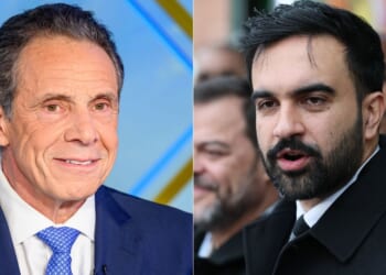 A poll released on Monday, showed that former New York Gov. Andrew Cuomo, left, was gaining ground on socialist Democrat Zohran Mamdani, right, ahead of Tuesday's election.