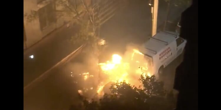 Multiple firefighters were injured after a car explosion in New York City. (Screenshot / @ABC7NY on X)