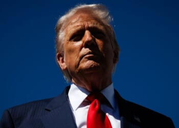 President Donald Trump speaks to reporters at Palm Beach International Airport on Oct. 31, 2025 in West Palm Beach, Florida.