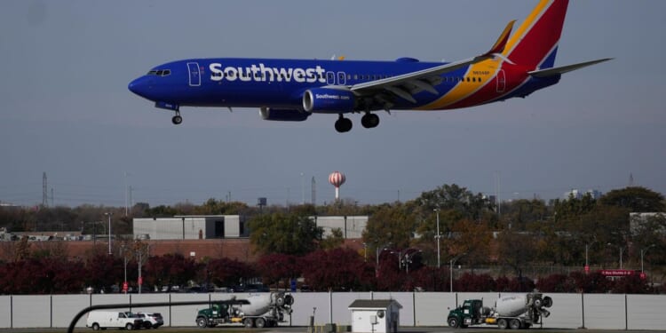 Government waives part of a Biden-era fine against Southwest Airlines