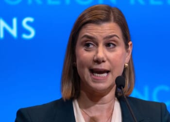 Sen. Elissa Slotkin, a Democrat from Michigan, delivers a speech on national security at the Council of Foreign Relations on Sept. 5, 2025, in New York City.