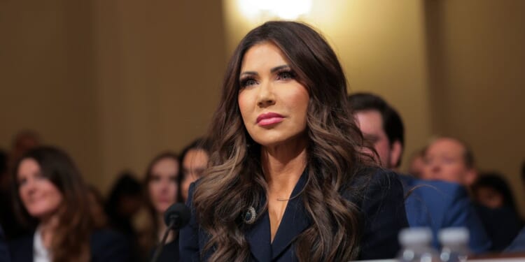 Secretary of Homeland Security Kristi Noem testifies before the House Committee on Homeland Security in the Cannon House Office Building on Dec. 11, 2025, in Washington, D.C.
