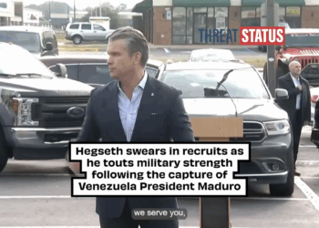 Hegseth touts U.S military strength during the Venezuela intervention while swearing in new recruits