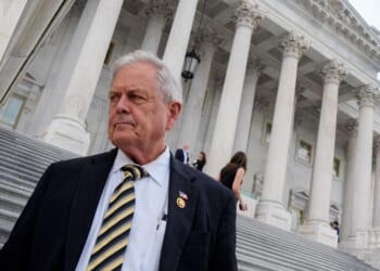Rep. Ralph Norman, a Republican from South Carolina, walks down the steps of the House of Representatives at the U.S. Capitol Building on July 23, 2025, in Washington, D.C.