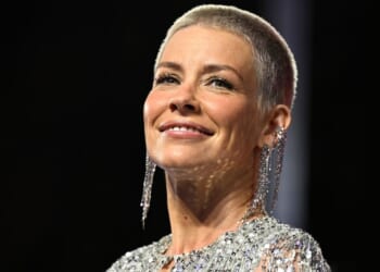 Evangeline Lilly attends the U.K. gala screening of Marvel's "Ant-Man and the Wasp: Quantumania" on Feb. 16, 2023, in London, England.