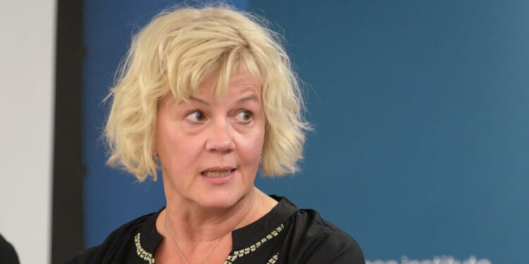 Executive producer and author Beth Macy speaks at the Washington, D.C., premiere of "Dopesick" at The Aspen Institute on Oct. 7, 2021, in Washington, D.C.