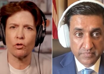 Liberal podcaster Kara Swisher, left, made the comments while interviewing California Democratic Rep. Ro Khanna, right.