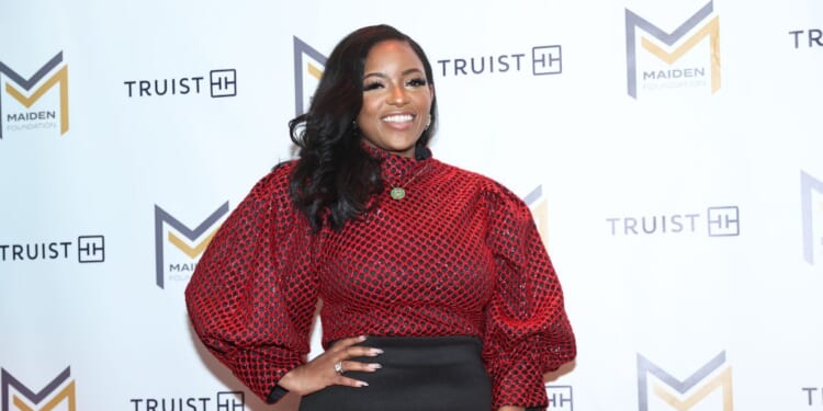 Rep. Jasmine Crockett attends the red carpet during the 17th Annual Soulful Christmas hosted by The Maiden Foundation at Winspear Opera House on Dec. 19, 2025, in Dallas, Texas.