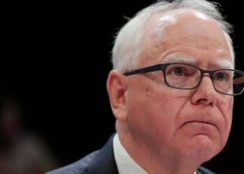 Minnesota Gov. Tim Walz listens during a hearing with the House Oversight and Accountability Committee at the U.S. Capitol on June 12, 2025 in Washington, DC.