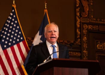 Minnesota Gov. Tim Walz speaks during a press conference at the State Capitol building on Jan. 5, 2026, in St. Paul, Minnesota.
