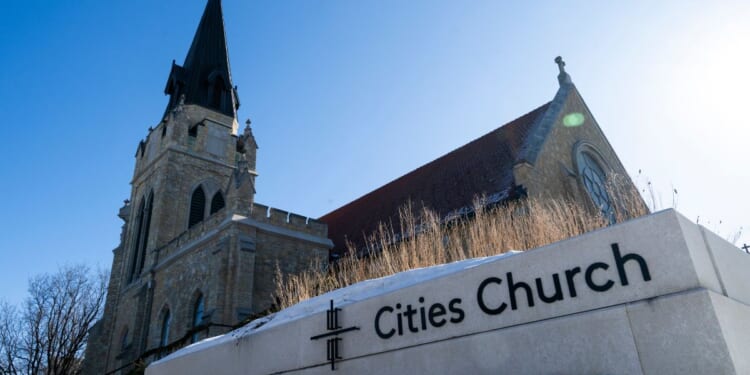A general view of Cities Church on Jan. 30, 2026, in St. Paul, Minnesota.