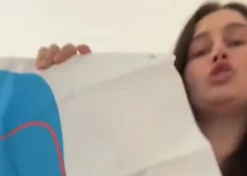 In a video posted to TikTok and then circulated in January 2026 on the social media platform X, a dark-haired, unhinged, self-described "leftist" white woman in Seattle, Washington, displayed a paper target in the shape of a human silhouette filled with bullet holes.