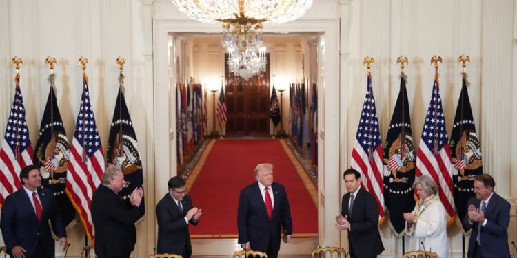 Trump calls on Congress to pass bill aimed at bolstering college sports