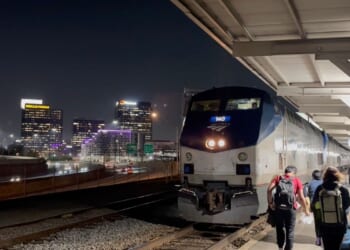 A view of America from the tracks as airports struggle in the shutdown