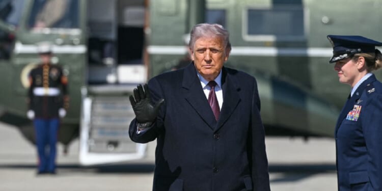 President Donald Trump, pictured before boarding Air Force One on Friday at Joint Base Andrews in Maryland.
