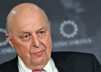 Ambassador John Negroponte speaks onstage during the 2022 Concordia Lexington Summit at Lexington Marriott City Center on April 8, 2022, in Lexington, Kentucky.