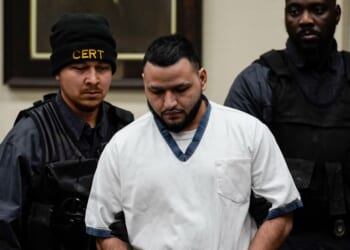Jose Ibarra enters court during a hearing on a motion for a new trial for Ibarra in an Athens-Clark County courtroom, on Jan. 30, 2026, in Athens, Georgia.