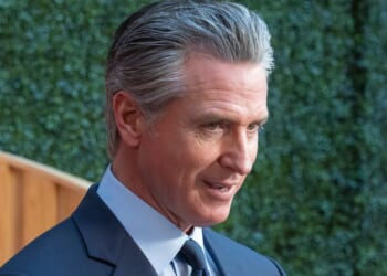 California Governor Gavin Newsom attends the Annual California Hall of Fame Ceremony at The California Museum in Sacramento, California, on March 19, 2026.