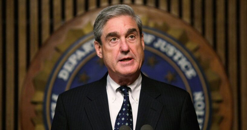 FBI Director Robert Mueller speaks during a news conference at the FBI headquarters June 25, 2008 in Washington, DC.