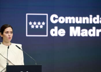 Isabel Diaz Ayuso, president of the Madrid Regional Government, speaks during the Laureus World Sports Awards 2026 nominations announcement at Real Casa de Correos on March 3, 2026, in Madrid, Spain.
