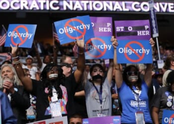 Protesters gather at the Democratic National Convention on July 17, 2016.