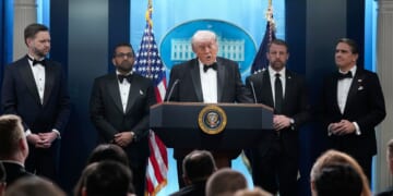 Trump strikes conciliatory tone with press after WHCA shooting incident