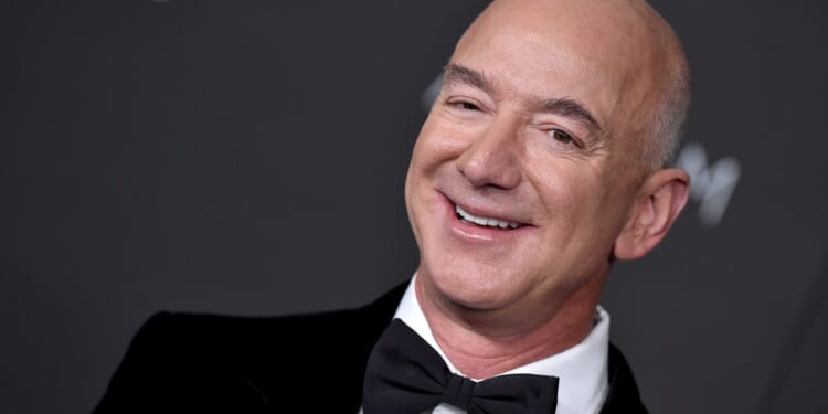 Jeff Bezos in a bow tie