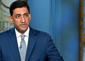 Ro Khanna speaks at the Meet The Press studio in Washington, D.C. on April 5, 2026.