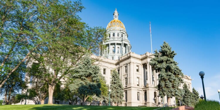 The Colorado Capital building in Denver, Colorado.