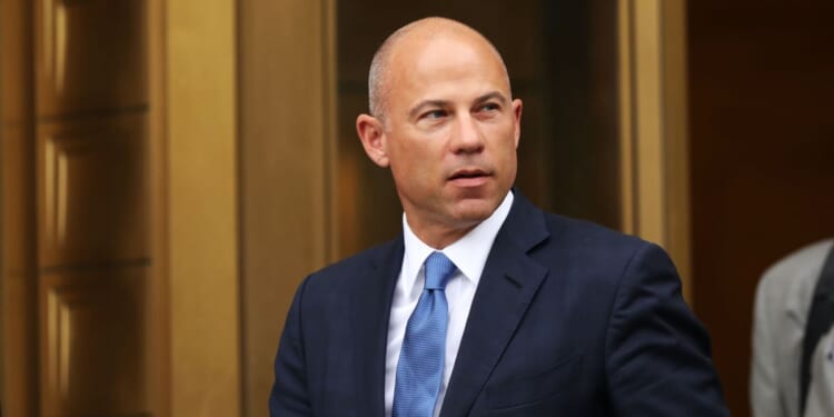 Celebrity attorney Michael Avenatti walks out of a New York court house after a hearing in a case where he is accused of stealing $300,000 from former client Stormy Daniels on July 23, 2019, in New York City.