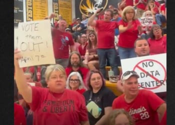 "Vote them out April 7" Missouri protesters urged, and that's exactly what happened Tuesday.