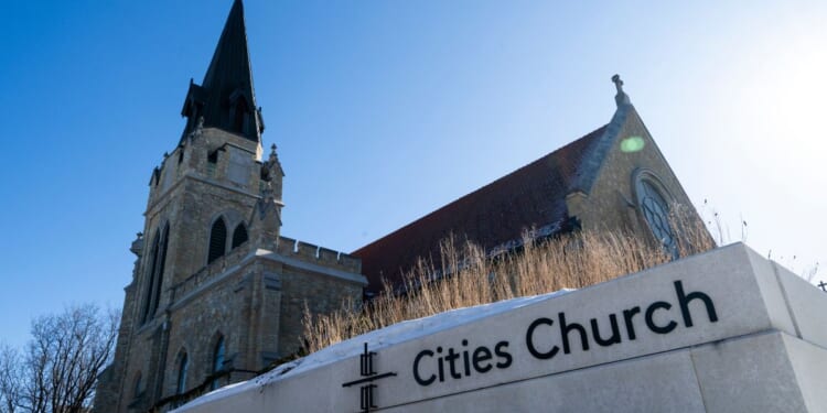 Since January, Cities Church in St. Paul, Minnesota, has been the target of protesters blowing air horns, screaming at church members and holding up obscene signs. They doubled down on their harassment efforts on Easter Sunday.