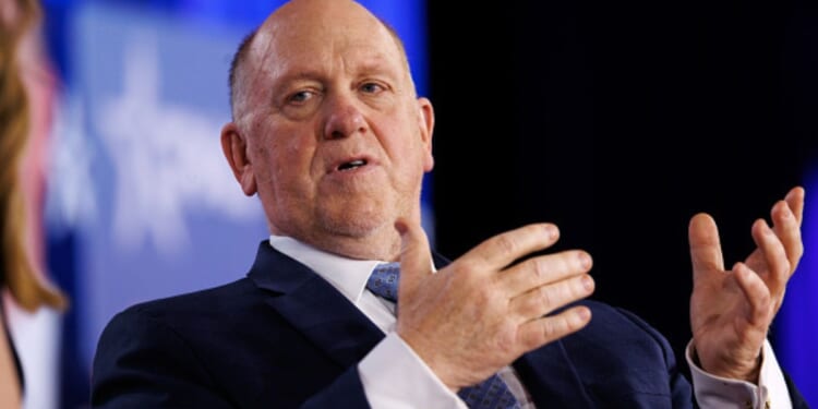 Tom Homan speaks at CPAC stage on March 26, 2026.