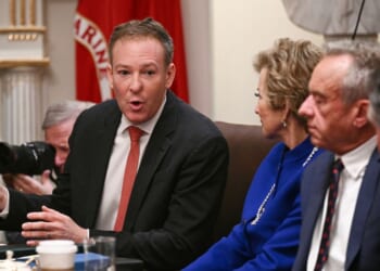 Environment Protection Agency administrator Lee Zeldin speaks at a cabinet meeting in the Cabinet Room of the White House in Washington, DC on Jan. 29, 2026.