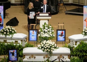 Eight children killed in Louisiana mass shooting remembered at funeral