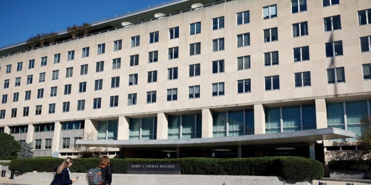 The Harry S. Truman Federal Building, headquarters of the U.S. Department of State, is pictured on Oct. 8, 2024, in Washington, D.C.