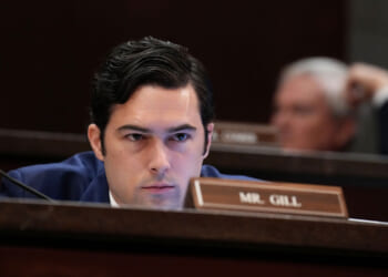 U.S. Rep. Brandon Gill (R-TX) looks on during a House Oversight and Government Reform Committee hearing at the U.S. Capitol on March 26, 2025 in Washington, DC.