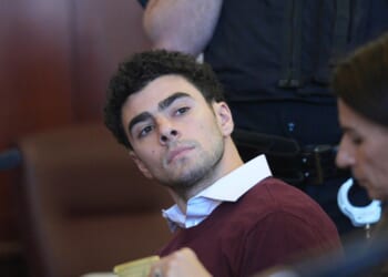 Luigi Mangione appears at a hearing in Manhattan Criminal Court in New York on Dec. 23, 2024.