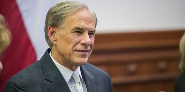 Texas Governor Greg Abbott attends a meeting with Swedish officials in Austin, Texas, at the Texas State Capitol on March 18, 2026.