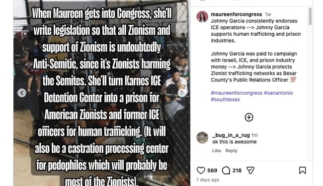Texas Dem: Hey, I Didn't Say I Wanted All 'Zionists' In Camps