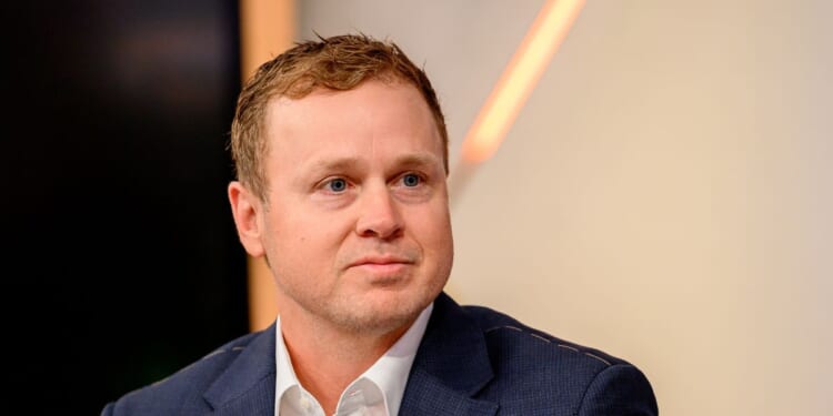 TV personality and Los Angeles mayoral candidate Spencer Pratt visits "Fox & Friends" at Fox News Channel Studios on Jan. 28, 2026, in New York City.